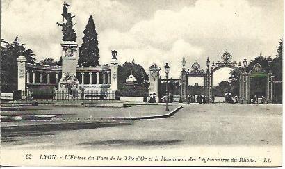 POSTAL A4578: Parque de la Tete d'Or en Lyon