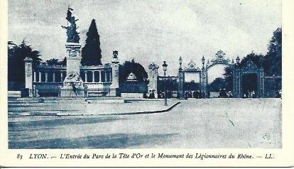 POSTAL A4579: Monumento a los Legionarios en Lyon