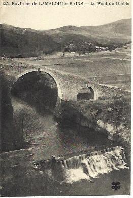 POSTAL A4562: Puente del Diablo en Lamalou les Bains