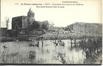 POSTAL A4550: Ruinas del castillo de Ham