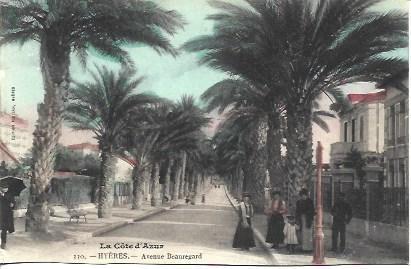 POSTAL A4557: Avenue Beauregard en Hyeres