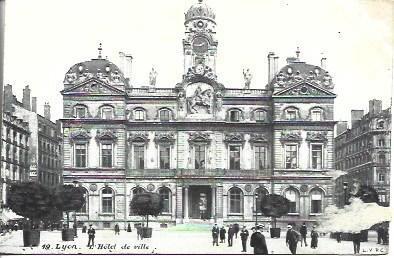 POSTAL A4583: Ayuntamiento de Lyon