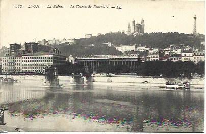 POSTAL A4612: El Saone en Lyon