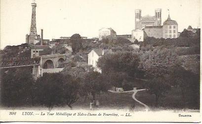POSTAL A4614: Torre Metalica de Lyon
