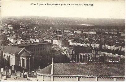 POSTAL A4618: Vista parcial de Lyon