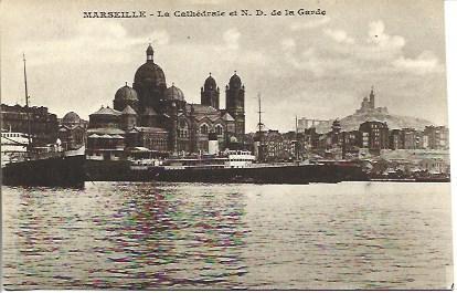POSTAL A4619: Catedral de Marsella