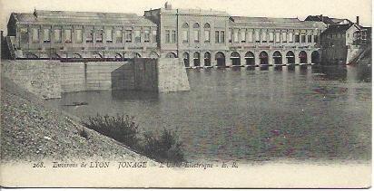 POSTAL A4584: Compañía Electrica en Jonage, Francia