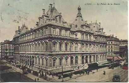 POSTAL A4589: Palacio de la Bolsa de Lyon