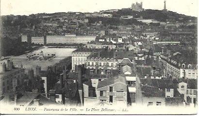 POSTAL A4591: Vista parcial de Lyon