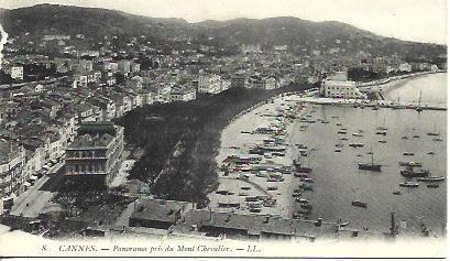 POSTAL A4484: Vista de Cannes desde el monte Chevalier