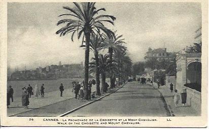 POSTAL A4486: Rue Croisette en Cannes