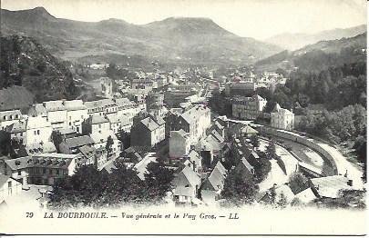 POSTAL A4475: Vista general de La Bourboule