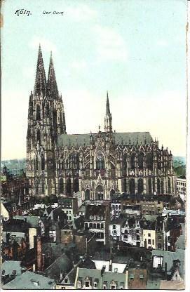POSTAL A4467: Vista de la catedral de Colonia