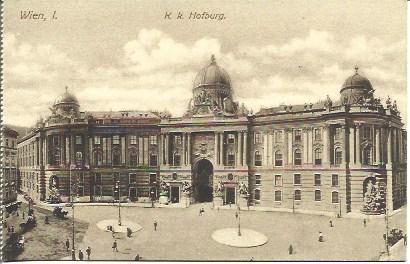 POSTAL A4468: Hofburg en Viena