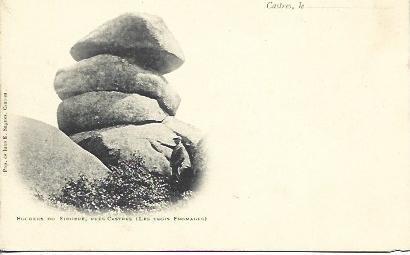 POSTAL A4498: Les Trois Fromages en Rochers