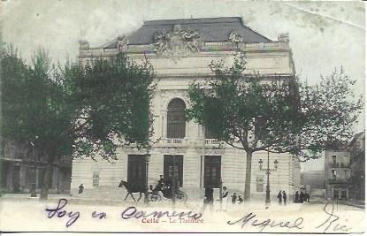 POSTAL A4522: Teatro de Cette, Francia