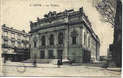 POSTAL A4523: Cette. El teatro