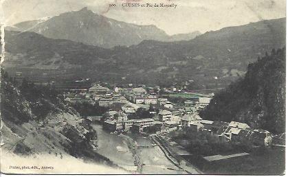 POSTAL A4527: Panoramica de Cluses, Francia