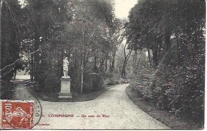 POSTAL A4528: Rincon del Parque de Compiegne