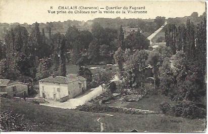 POSTAL A4534: Castillo de Chalais