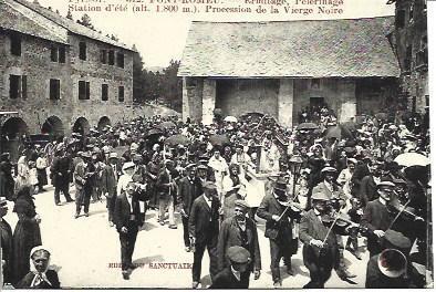 POSTAL A4536: Procesion de la Virgen Negra, Francia