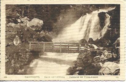 POSTAL A4501: Cascada de Cauterets