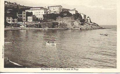 POSTAL A4509: Playa de Cerbere, Francia