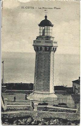POSTAL A4516: Faro de Cette, Francia
