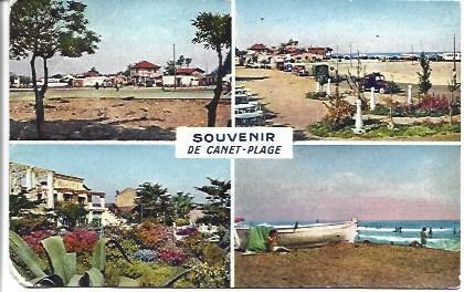 POSTAL A4732: Souvenir de Canet Plage