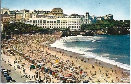 POSTAL A4723: Playa de Biarritz