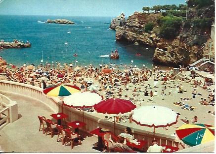 POSTAL A4725: Playa y puerto de Birarritz