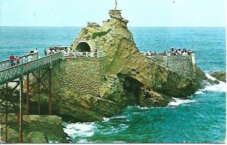 POSTAL A4727: Roca de la Virgen en Biarritz