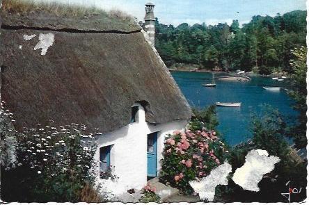 POSTAL A4766: Casa de pescador en La Bretaña de Francia