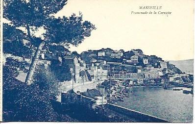 POSTAL A4653: Vista de la Corniche de Marsella