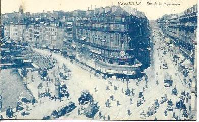 POSTAL A4657: Rue de la Republique de Marsella