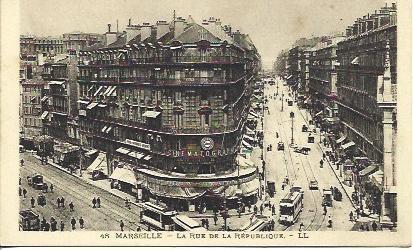 POSTAL A4658: Marsella. Rue de la Republique