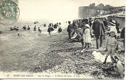 POSTAL A4664: Playa de Mers les Bains