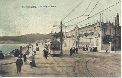 POSTAL A4648: Playa de Prado en Marsella