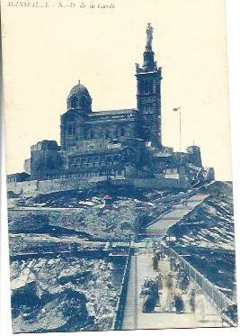 POSTAL A4638: Vista de Notre Dame de la Garde en Marsella