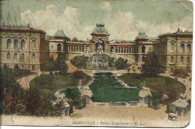 POSTAL A4644: Palacio Longechamp en Marsella