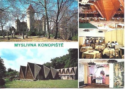 POSTAL A4692: Detalle del Castillo de Konopiste