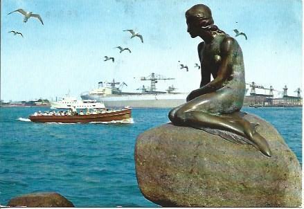 POSTAL A4697: La Sirenita en Copenhague