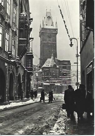 POSTAL A4703: Invierno en Praga