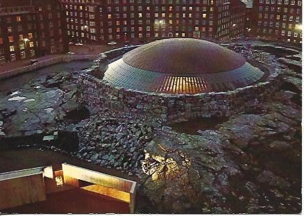 POSTAL A4705: Iglesia de Temppeliaukio en Helsinki