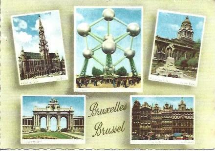 POSTAL A4672: Edificios de Bruselas