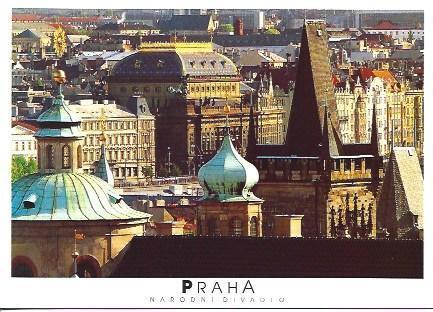 POSTAL A4675: Narodnidivadio en Praga