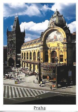 POSTAL A4685: Palacio Municipal de Praga
