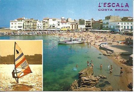 POSTAL A4232: Diversas vistas de L'Escala