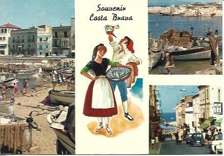 POSTAL A4212: Souvenir de la Costa Brava