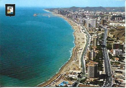 POSTAL A4269: Vista aerea de la playa de Fuengirola